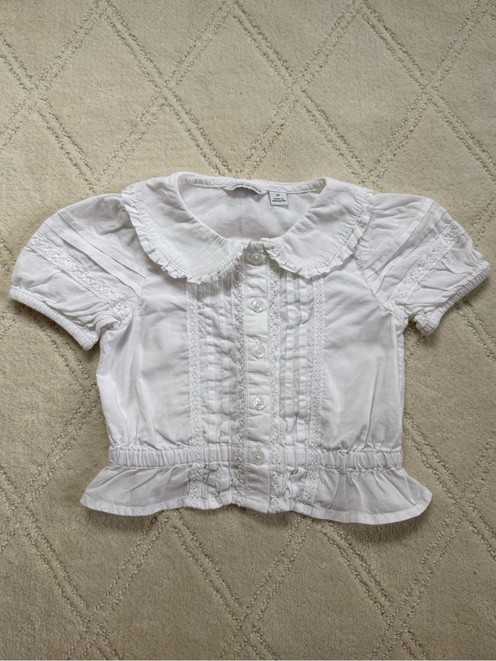 Janie and Jack White Boho Blouse 2T
